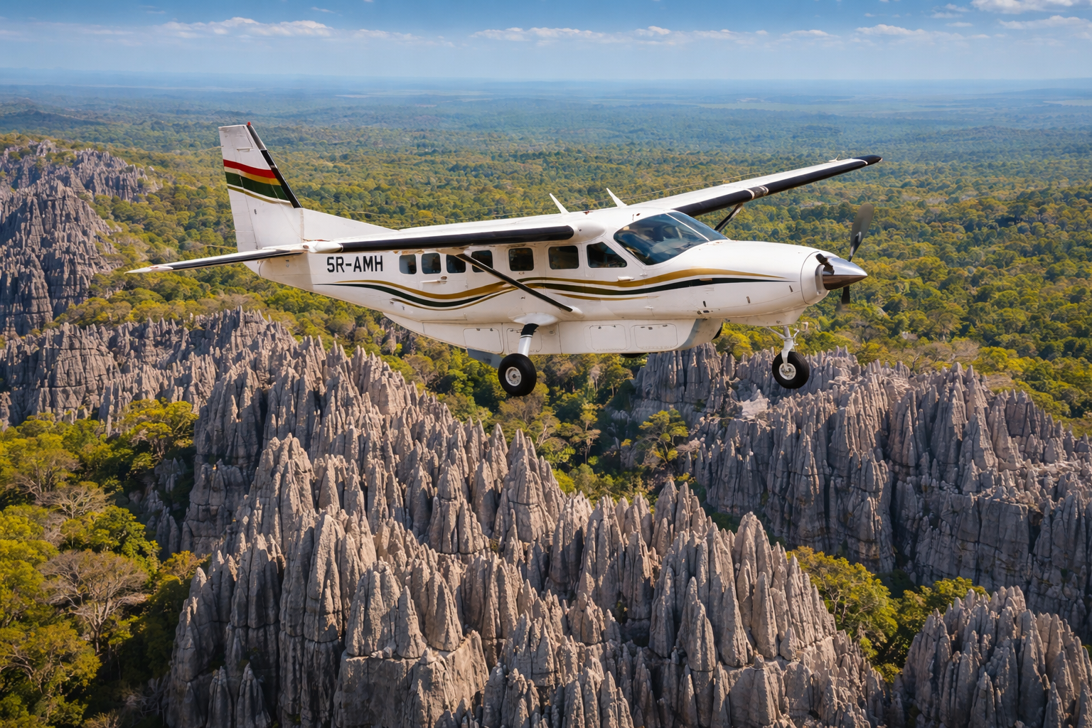 Charter Flight Circuits Seeing Madagascar from Above a Luxury Experience
